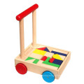 High Quality Wooden Baby Walker Wooden Pull Cart Learning Toy For Child